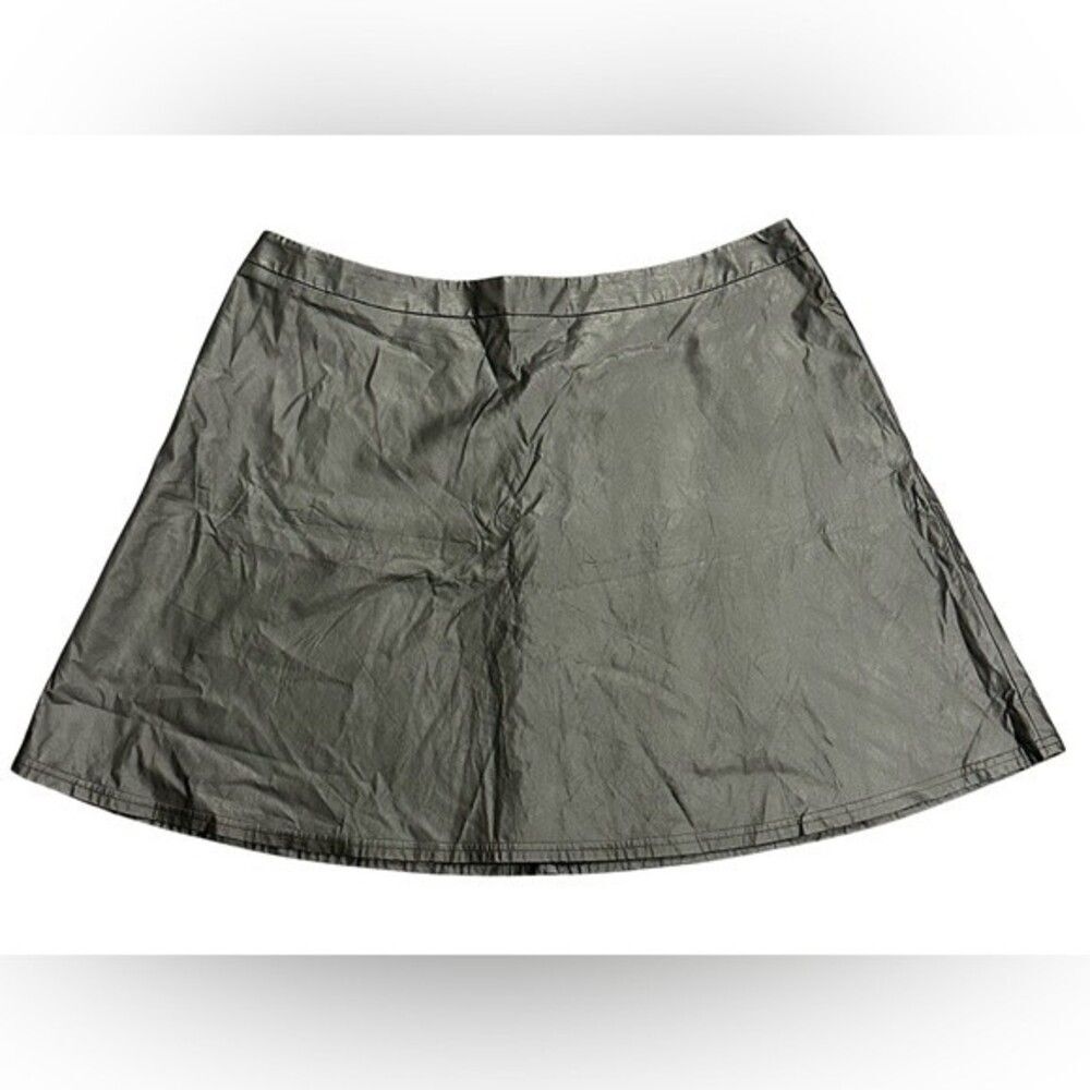 Loft Faux Leather Skater Skirt Size XL NWT